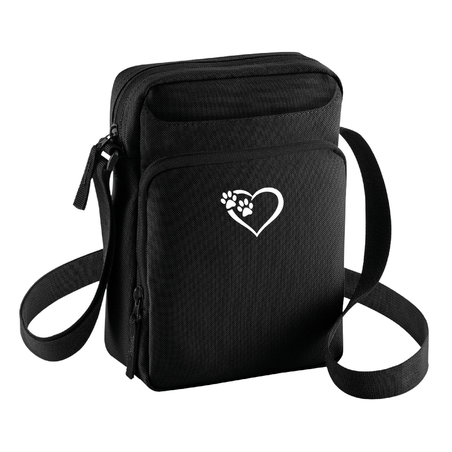 Heart & Paws Cross Body Dog Walking Bag, Crossbody Messenger Bag