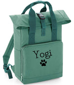 Load image into Gallery viewer, Personalised Roll Top Backpack, Dog Rucksack
