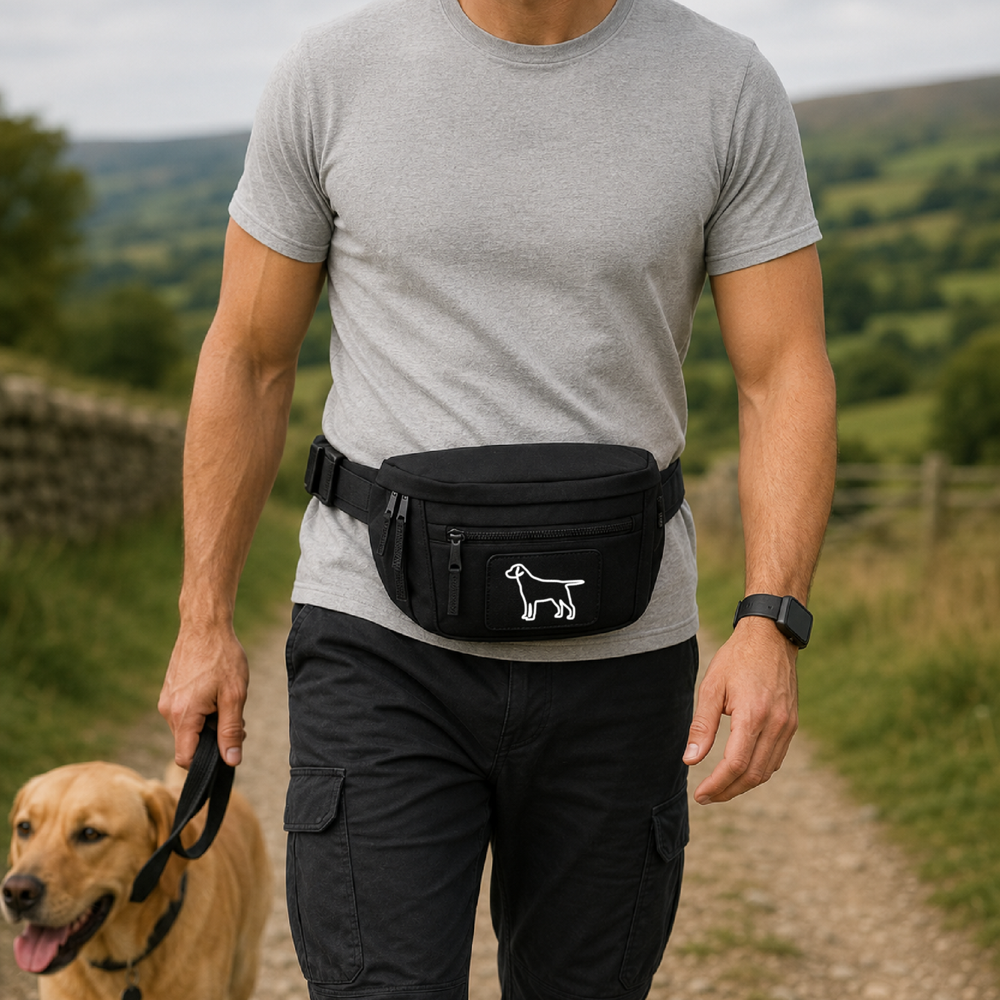 Dog Walking Bum Bag - Personalise with ANY Dog Breed