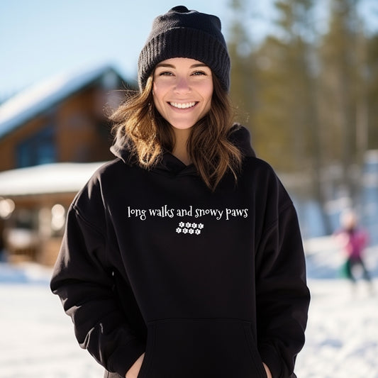 LIMITED EDITION! Long Walks and Snowy Paws Hoodie