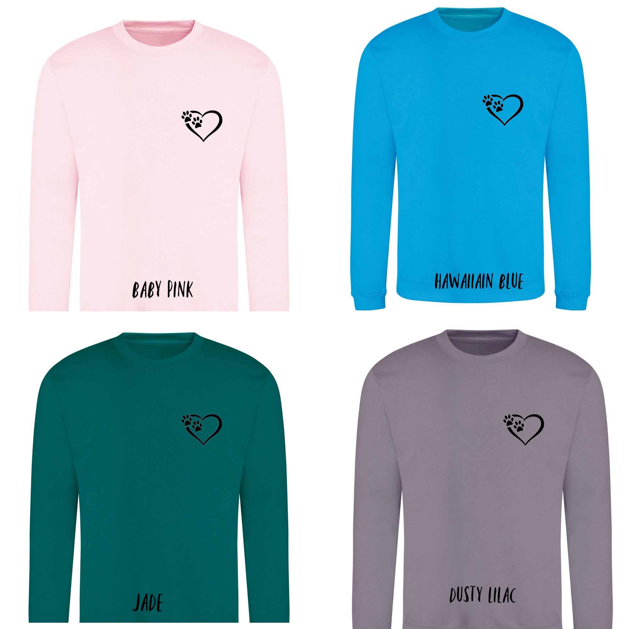 Heart and Paws  Sweatshirt, Women's Sweatshirt