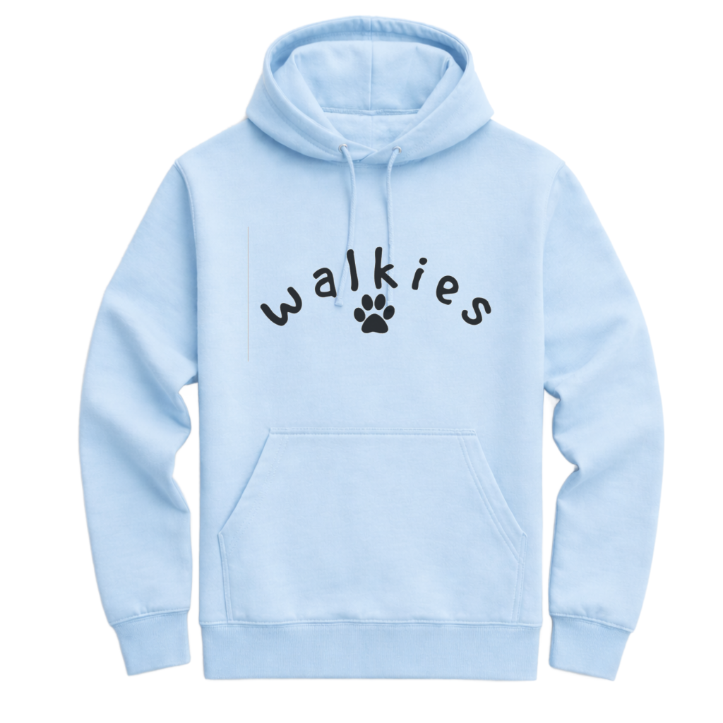 Walkies Hoodie - Sky Blue Size 3XL - UK 26-28 (56")
