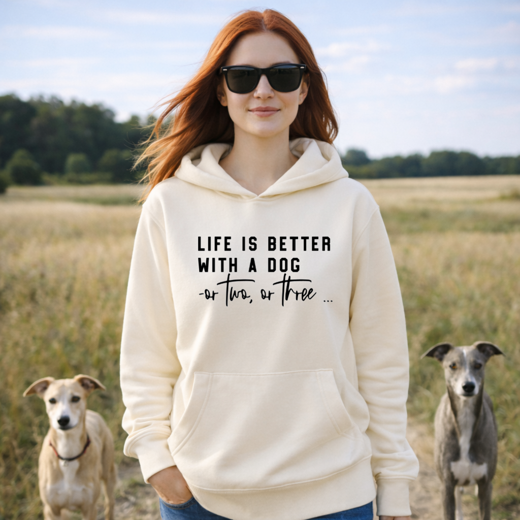 'Life is Better With a Dog or Two or Three' Hoodie