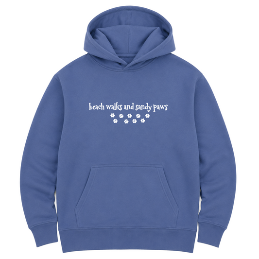 Beach Walks  Hoodie - Denim Blue Size S - UK 10-12 (36")