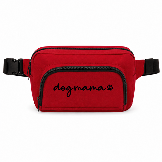 Red Crossbody Bum Bag for Dog Walking