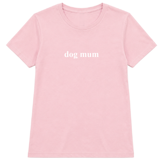 Dog Mum  Womens fit T-Shirt - Pink Size L  UK 12-14