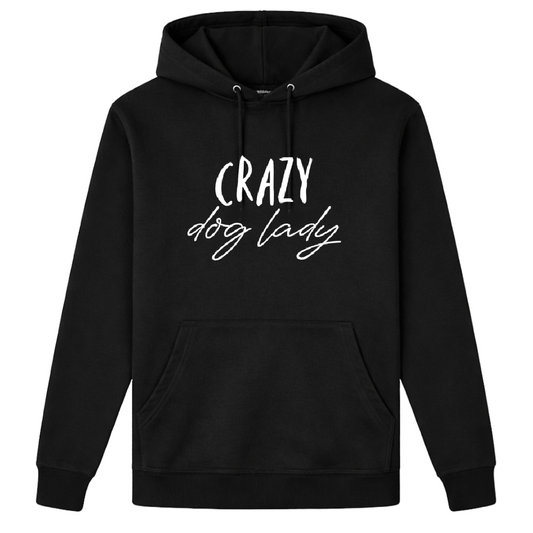 Crazy Dog Lady Hoodie - Black - Size 3XL - UK 26-28 (56")