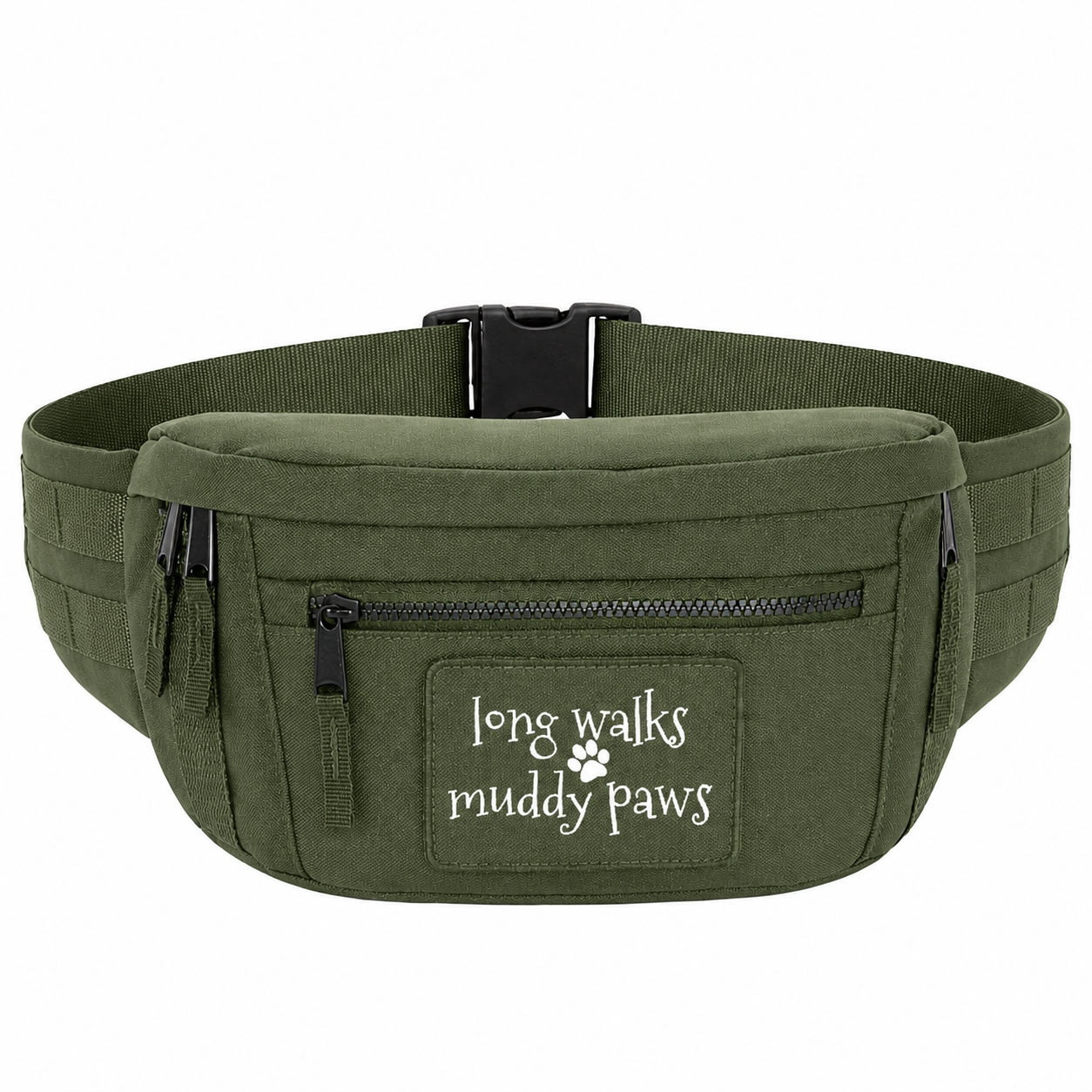 Long Walks Muddy Paws Dog Walking Bum Bag - Extra Large Waist Bag