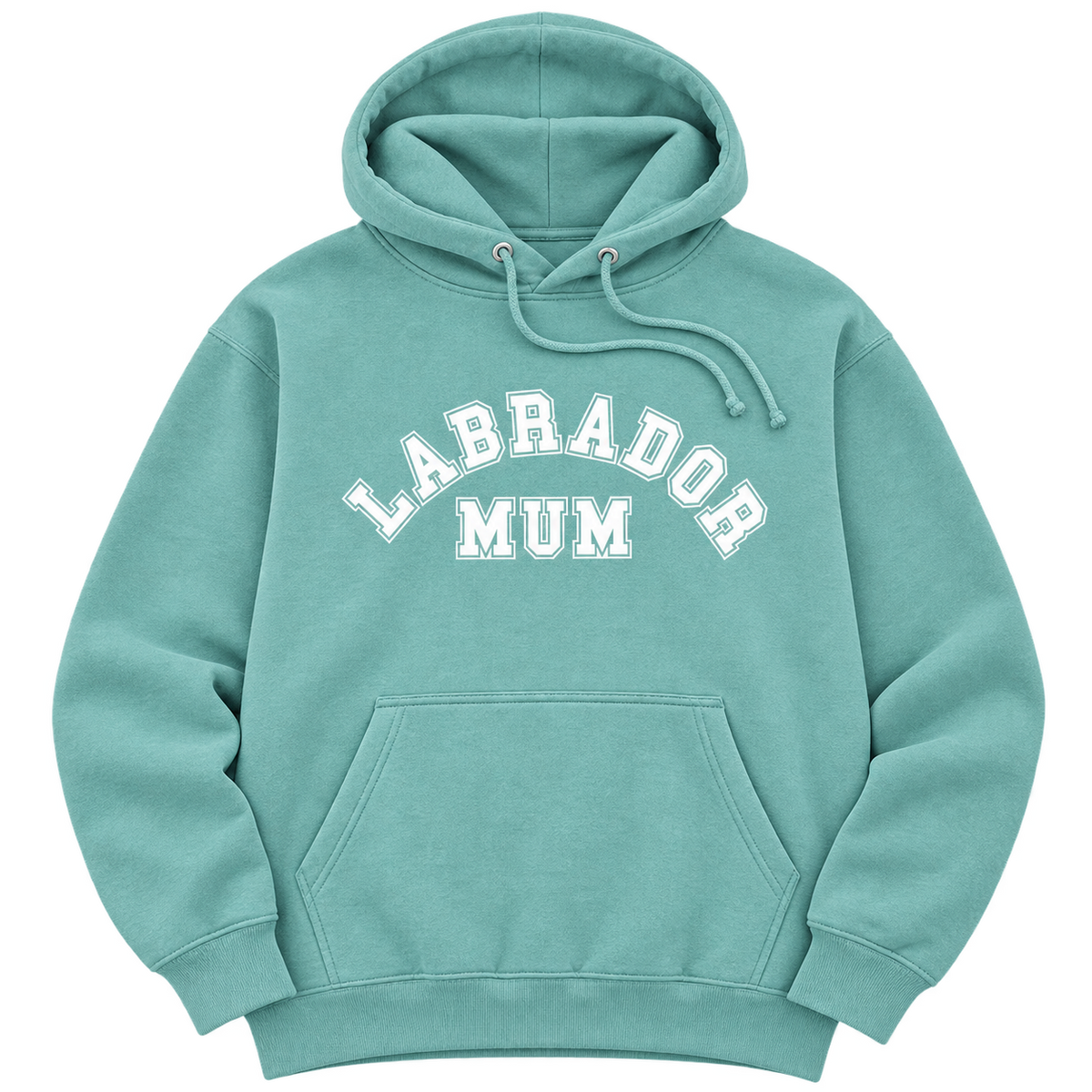 Labrador Mum Hoodie - Sea Foam Size S - UK 10-12 (36")