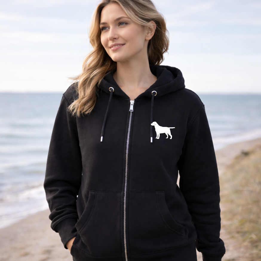 Labrador Logo Luxury Zip Up Hoodie