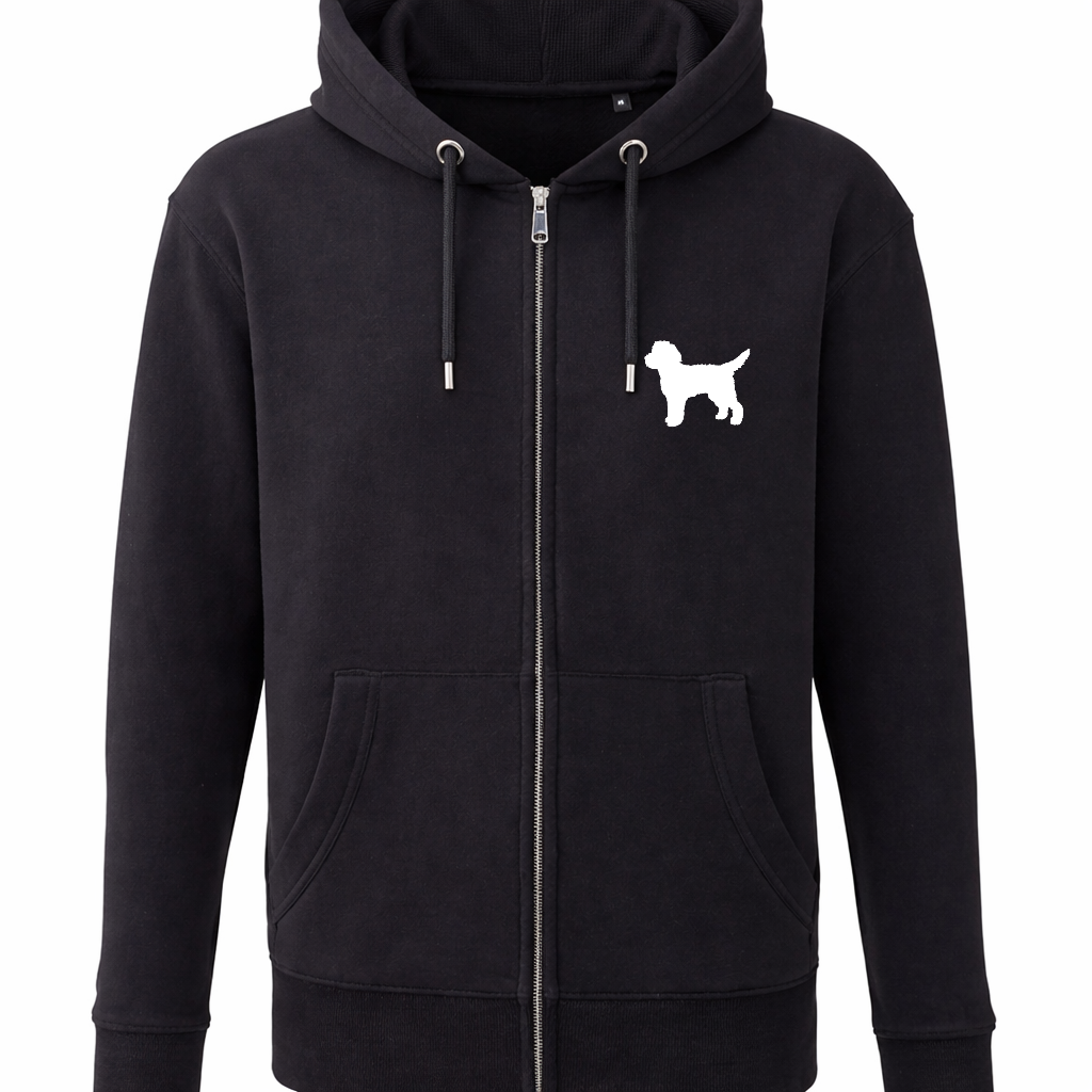 Cockapoo Logo Luxury Zip Up Hoodie