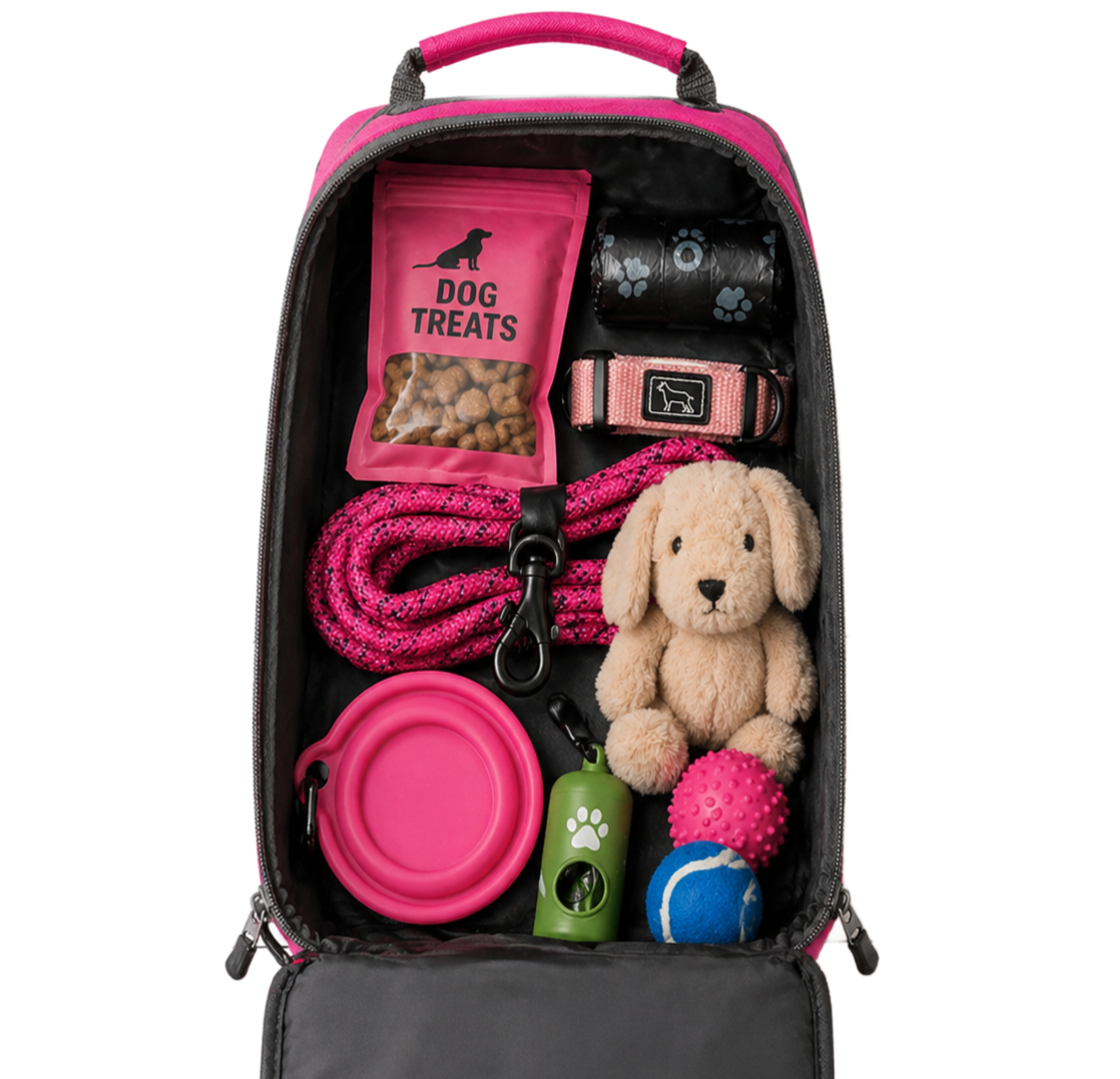 Golden Retriever Zipped Travel/Storage Bag