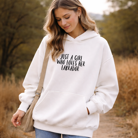 Just A Girl who Loves Her... Hoodie - Personalise with ANY Dog Breed