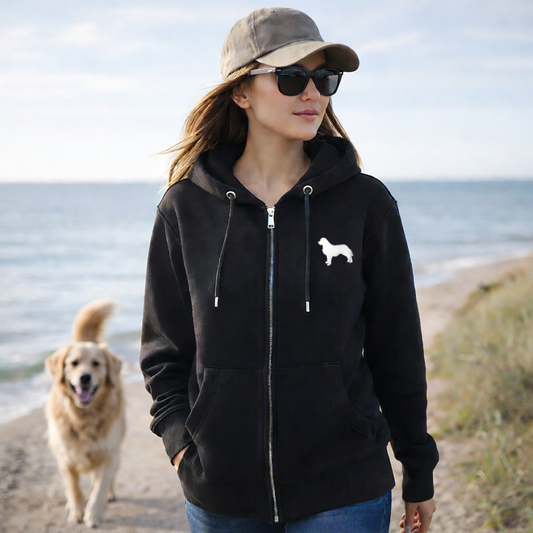 Personalised Zip Up Luxury Dog Hoodie - Add ANY Dog Breed