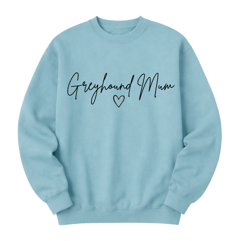 Greyhound and Heart Mum Sweatshirt