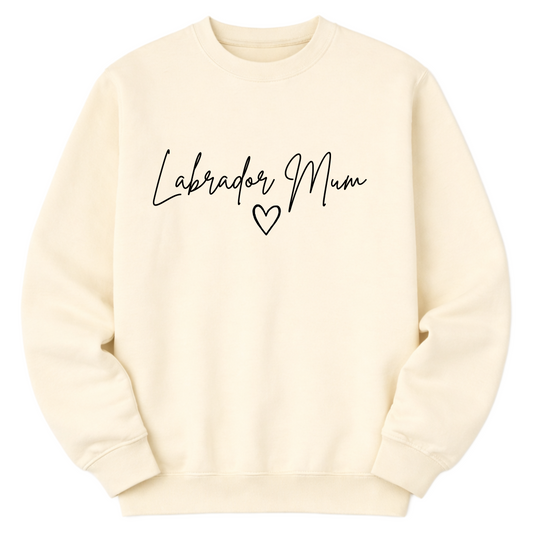 Labrador and Heart Mum Sweatshirt