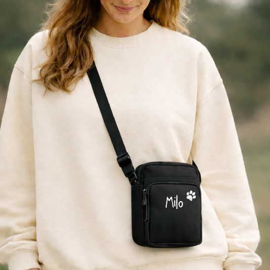 Personalised Cross Body Dog Walking Bag