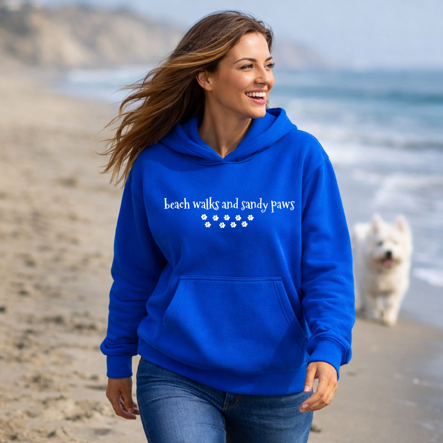 NEW! Beach Walks and Sandy Paws Hoodie