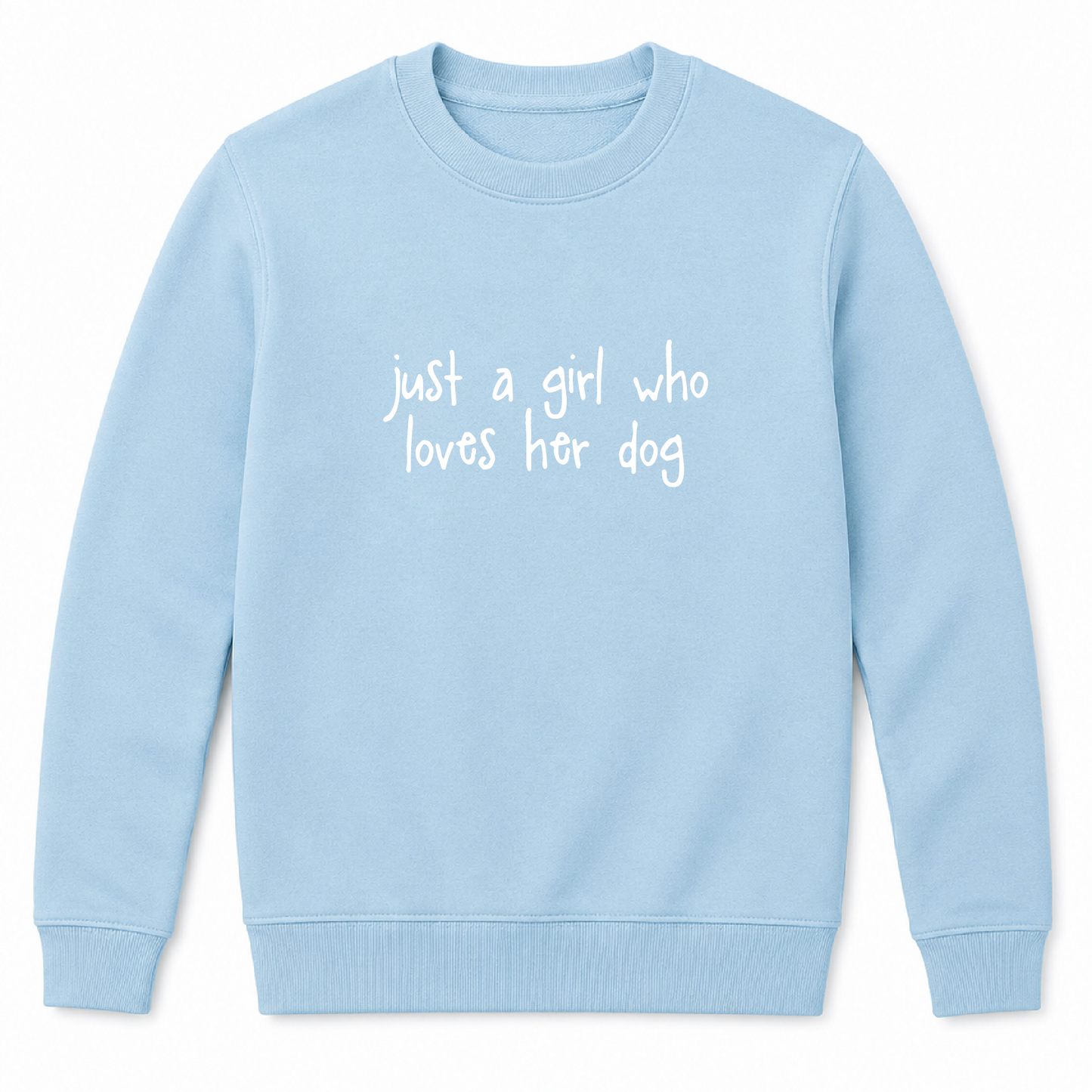 Just a Girl Who Loves Her Dog - Kids Sweatshirt