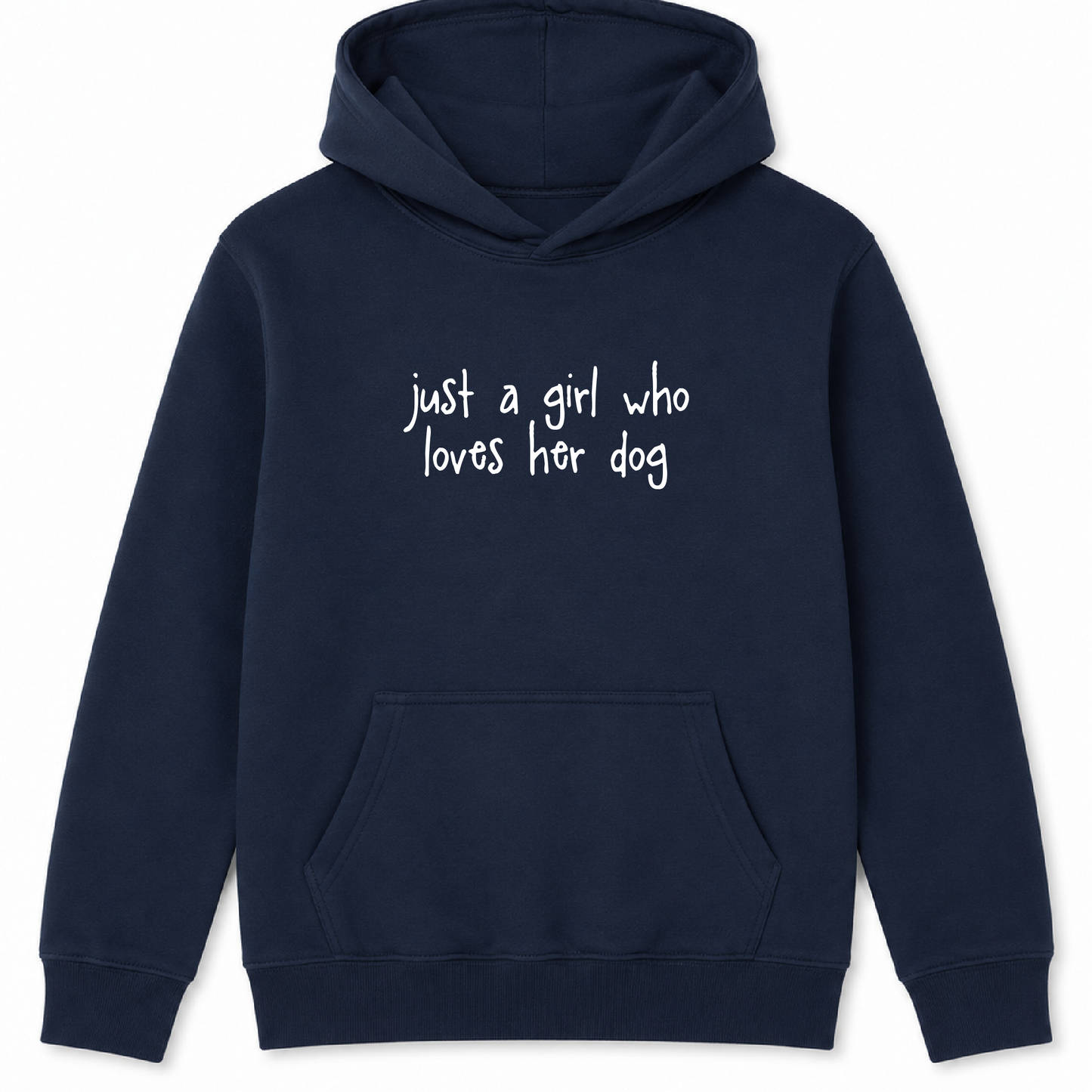 Just a Girl Who Loves Her Dog- Kids Hoodie