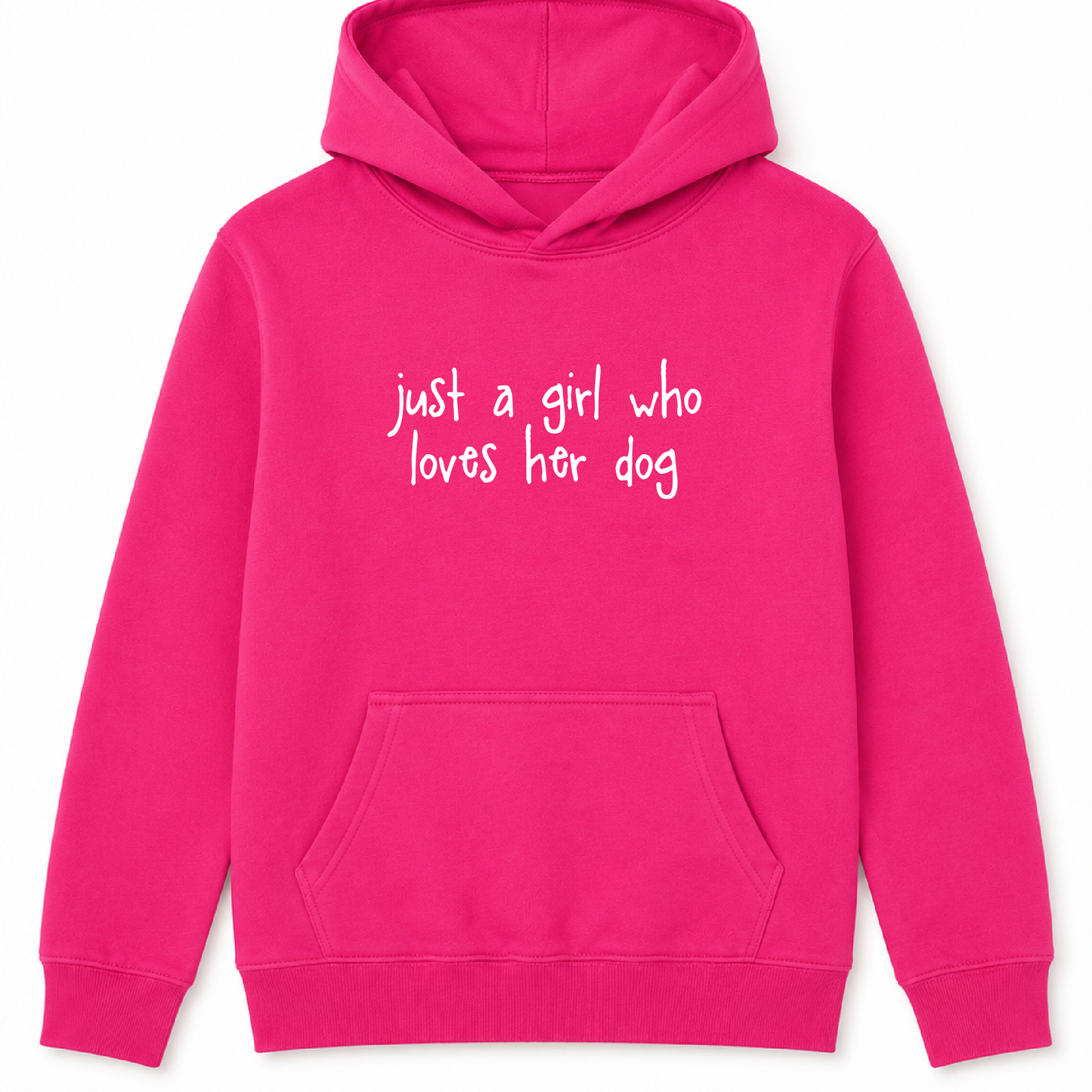 Just a Girl Who Loves Her Dog- Kids Hoodie