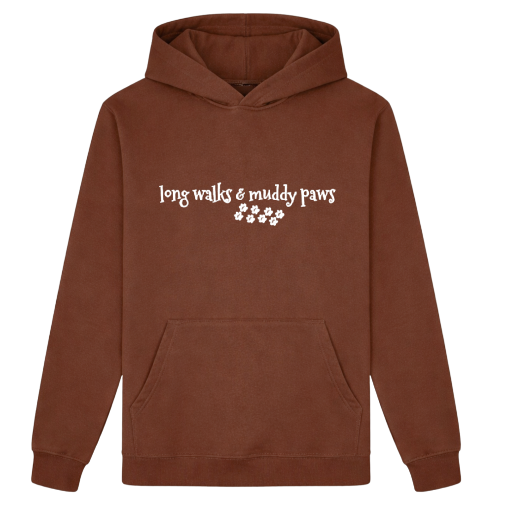 Long Walks and Muddy Paws Hoodie