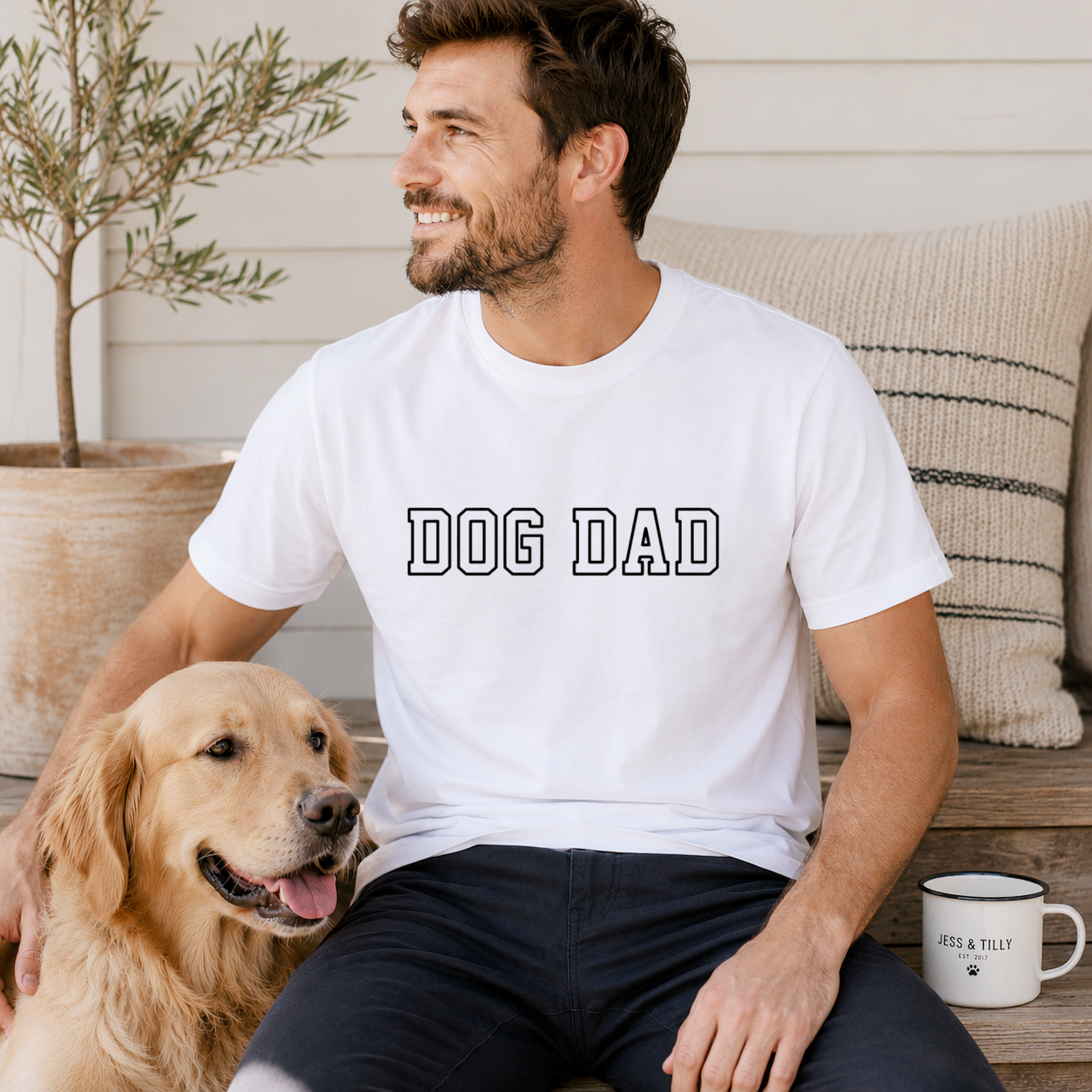 Dog Dad T-Shirt - Organic Cotton Men's T Shirt