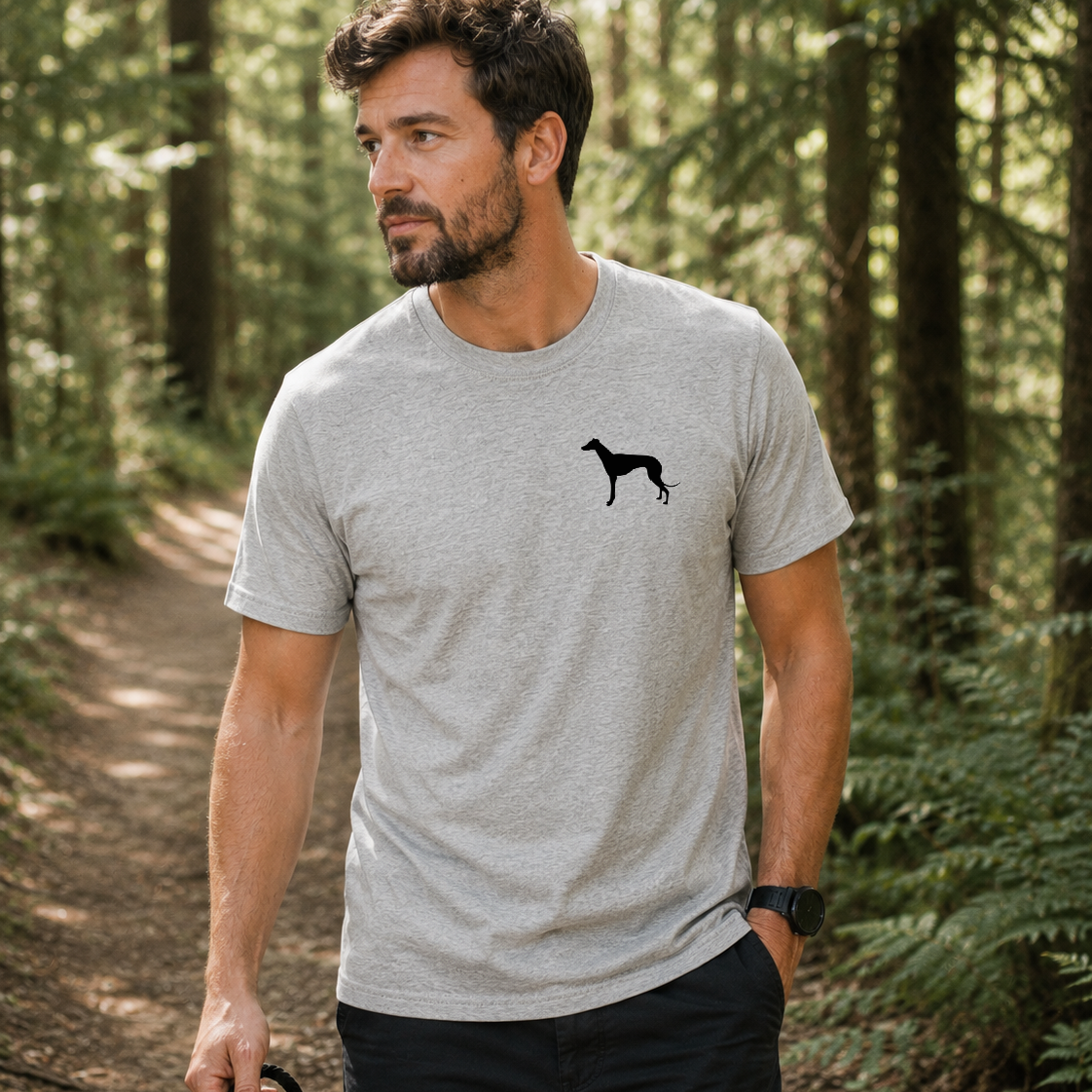 Dog Logo T-Shirt - Personalise with ANY Dog Breed - Organic Cotton