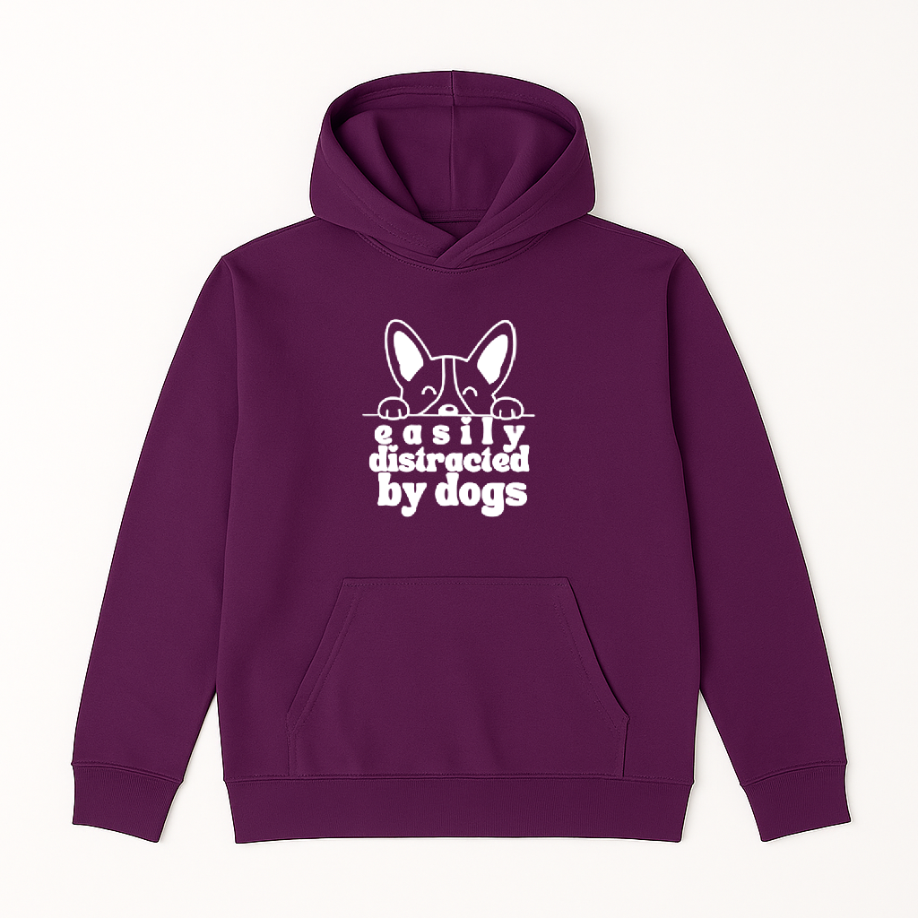 Easily Distracted by Dogs Children's Hoodie