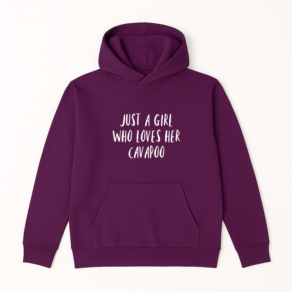 Kids 'Just a Girl Hoodie' - ADD ANY BREED!