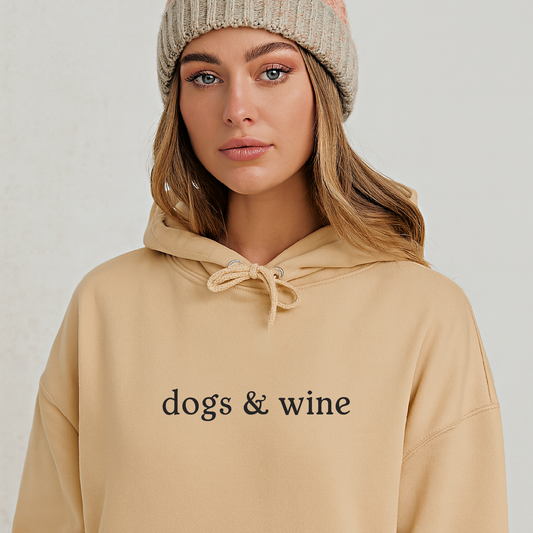 New! Dogs and Wine Hoodie