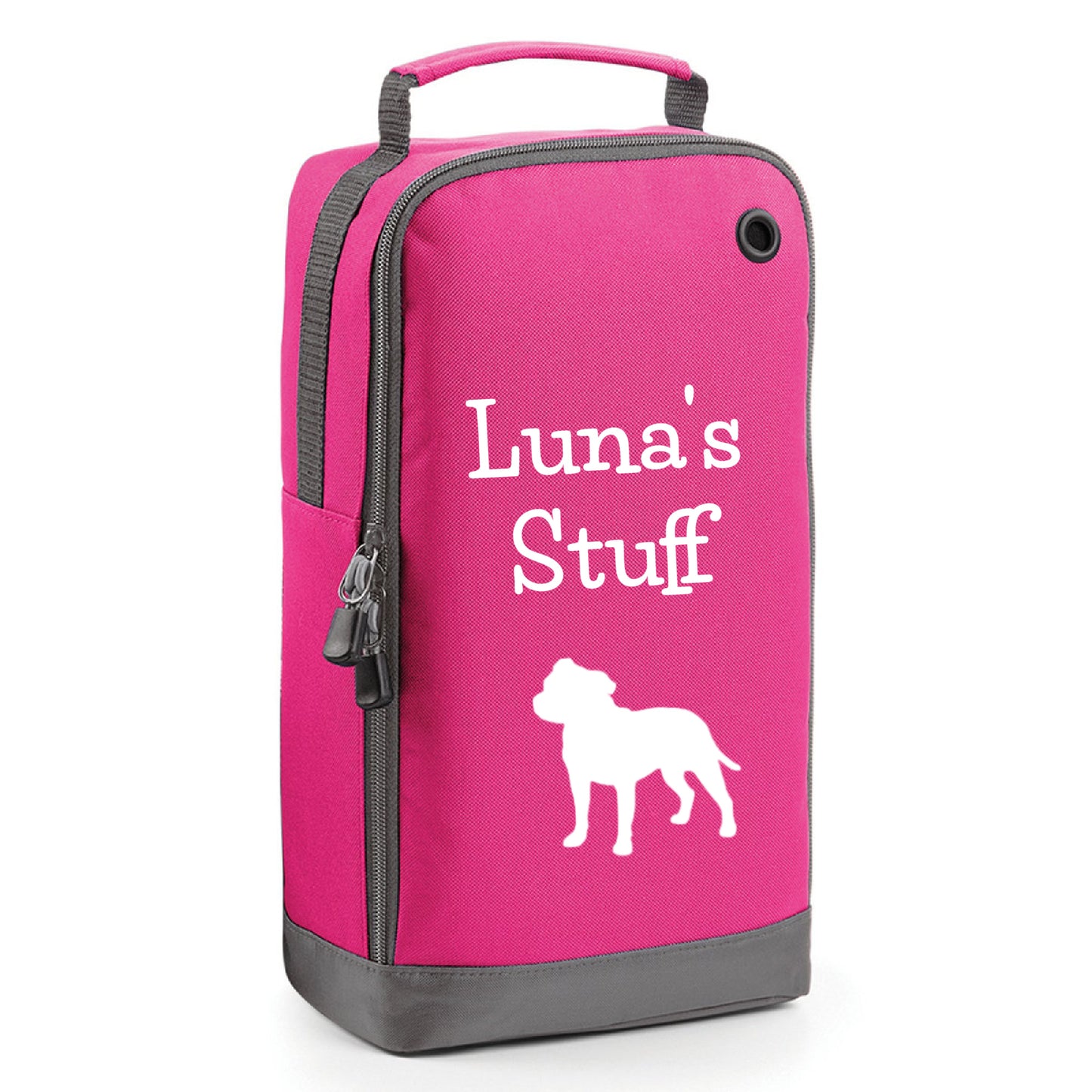 Staffie Zipped Travel/Storage Bag
