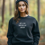 Load image into Gallery viewer, Just A Girl Sweatshirt - ADD ANY BREED - Women&#39;s Oversized Sweatshirt
