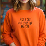 Load image into Gallery viewer, Just A Girl Sweatshirt - ADD ANY BREED - Women&#39;s Oversized Sweatshirt
