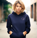 Load image into Gallery viewer, Rose Gold Heart and Paw Hoodie
