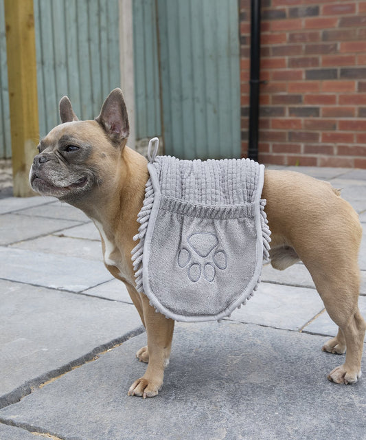Quick-Dry Microfibre Dog Towel with Handy Pockets – Super Absorbent & Lightweight