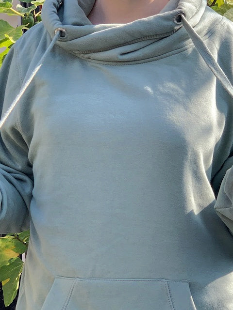 Plain Luxury Cowl Neck Hoodie Unisex