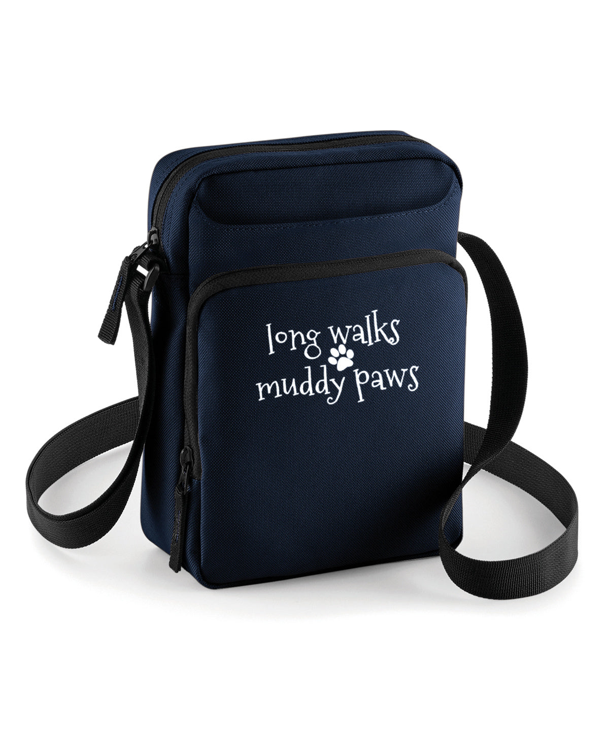Long Walks Muddy Paws Crossbody Dog Walking Bag