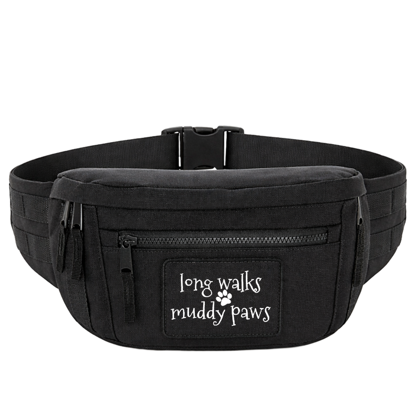 Long Walks Muddy Paws Dog Walking Bum Bag - Extra Large Waist Bag