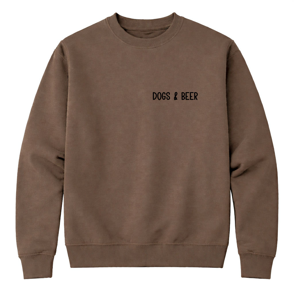 Dogs & Beer Dog Lover Sweatshirt