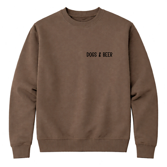 Dogs & Beer Dog Lover Sweatshirt
