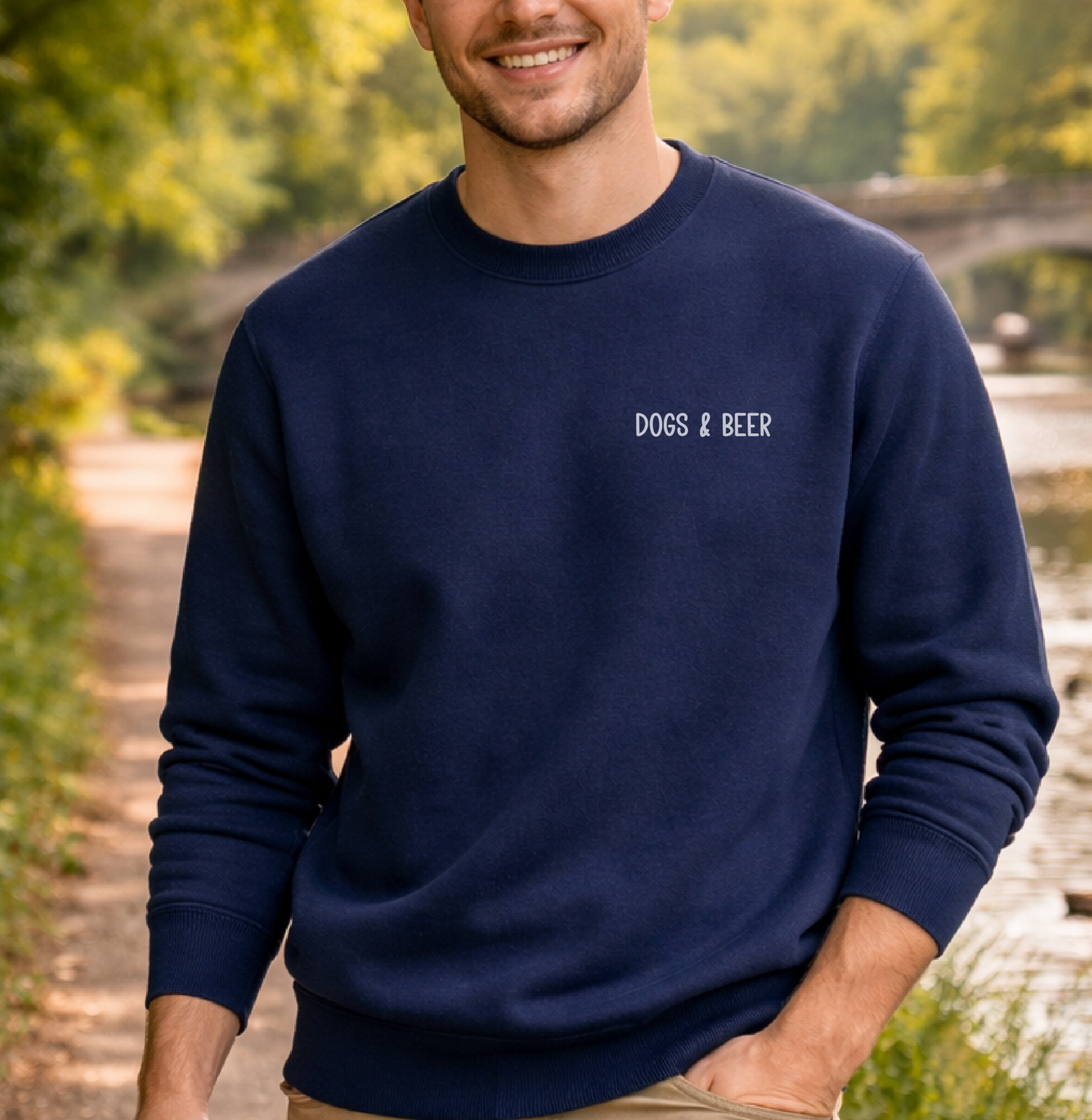 Dogs & Beer Dog Lover Sweatshirt