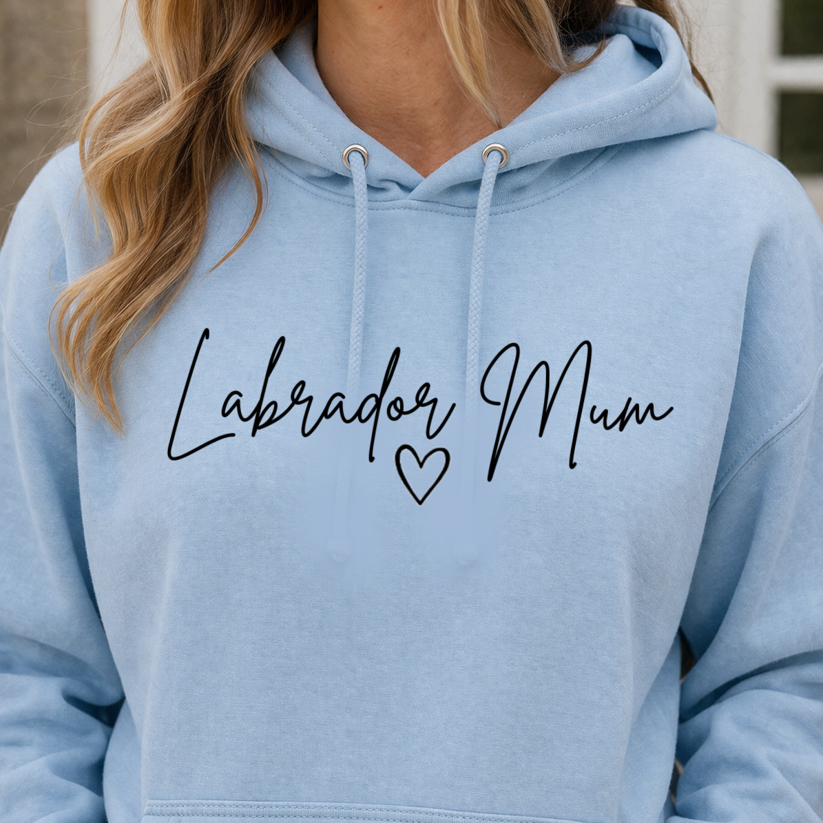 Labrador and Heart Mum Hoodie