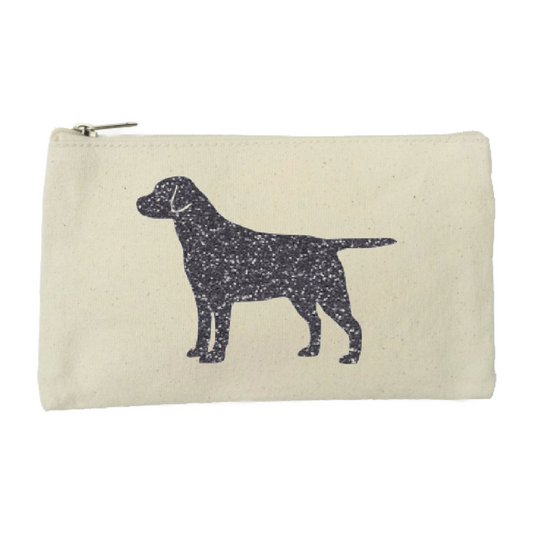 Labrador Pencil Case - Canvas Accessory Bag
