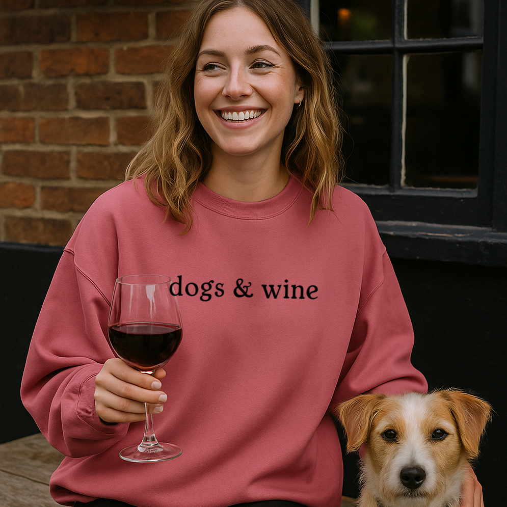 Dogs and Wine Sweatshirt