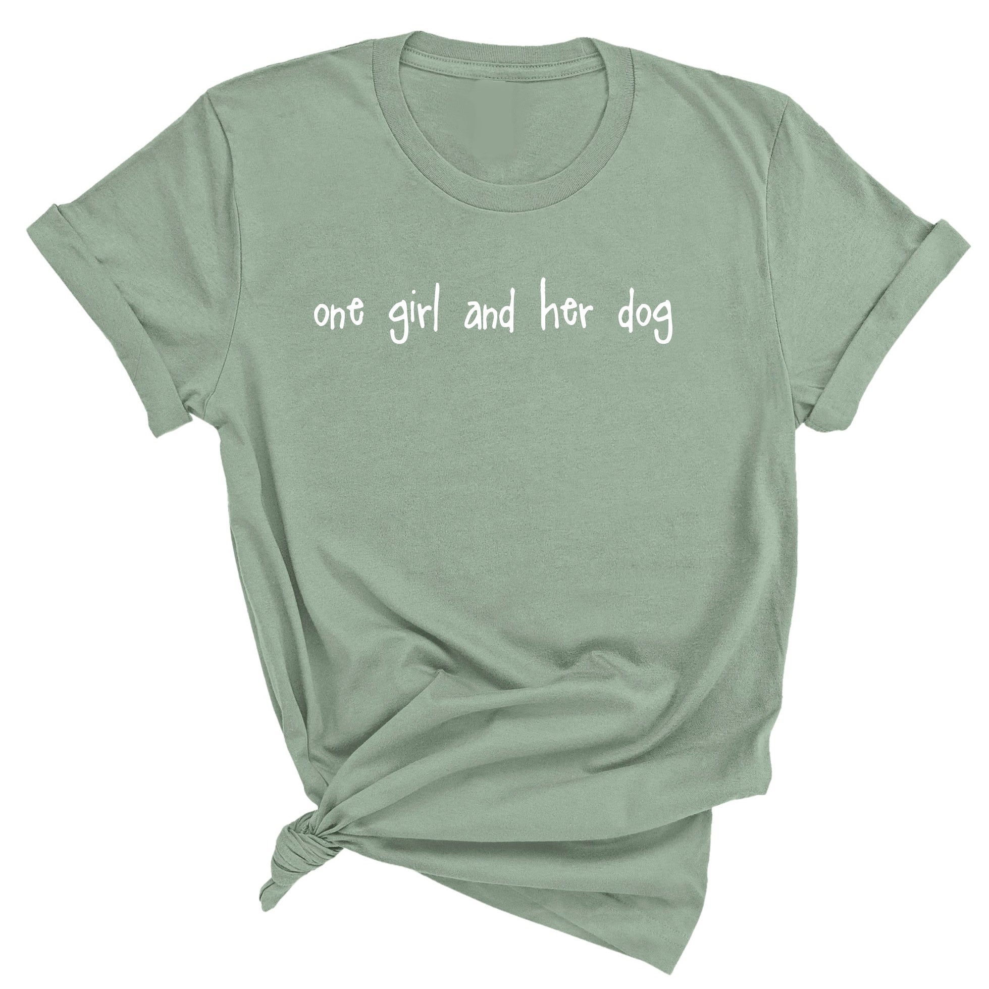'One Girl and her Dog' Ladies Relaxed Fit T-Shirt