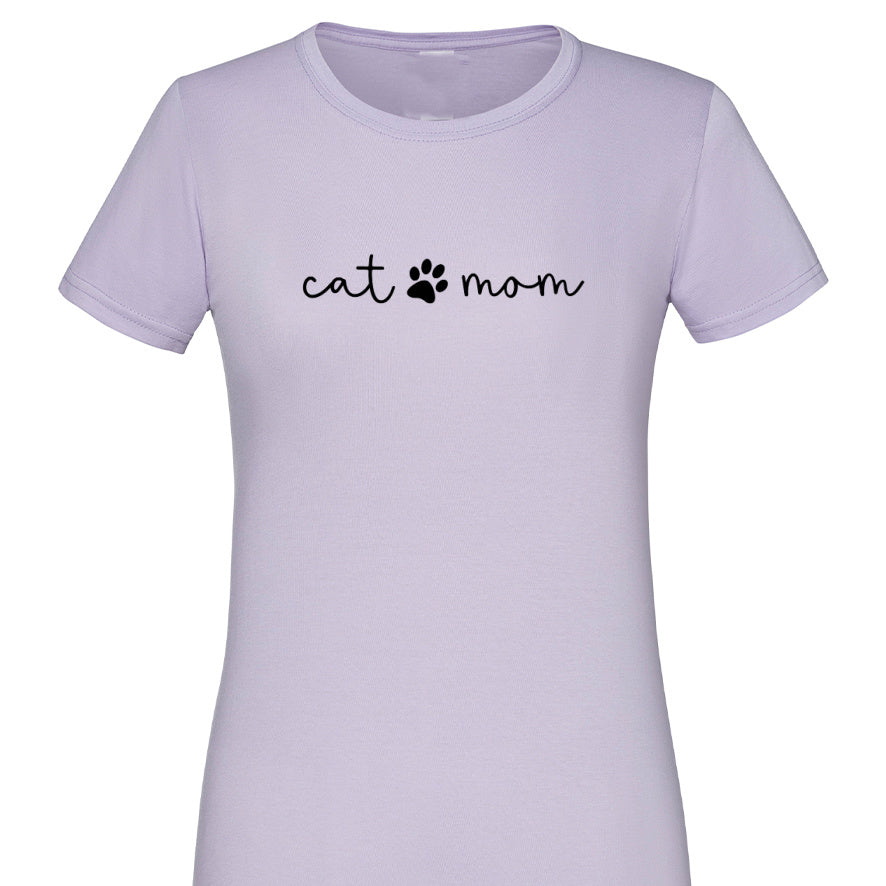 Cat Mom T Shirt - Organic Cotton