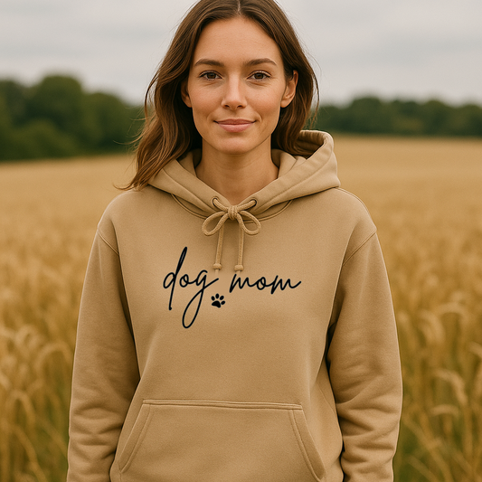 Dog Mom Hoodie - Sand Size XS - 34" (UK 8-10)