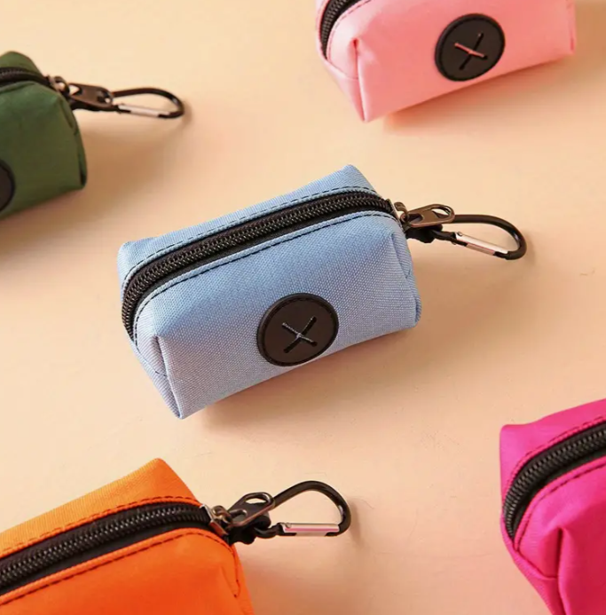 Dog Poop Bag Dispenser with Lead Clip - Just a few colours left