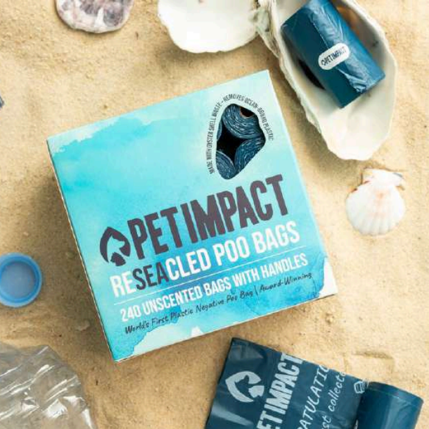 Pet Impact Recycled Poo Bags  16 rolls -240 bags